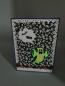 Preview: "BOO!" Süßes oder Saures: Vertikale Halloween-Karte mit Geister-Glow Produktbeschreibung: